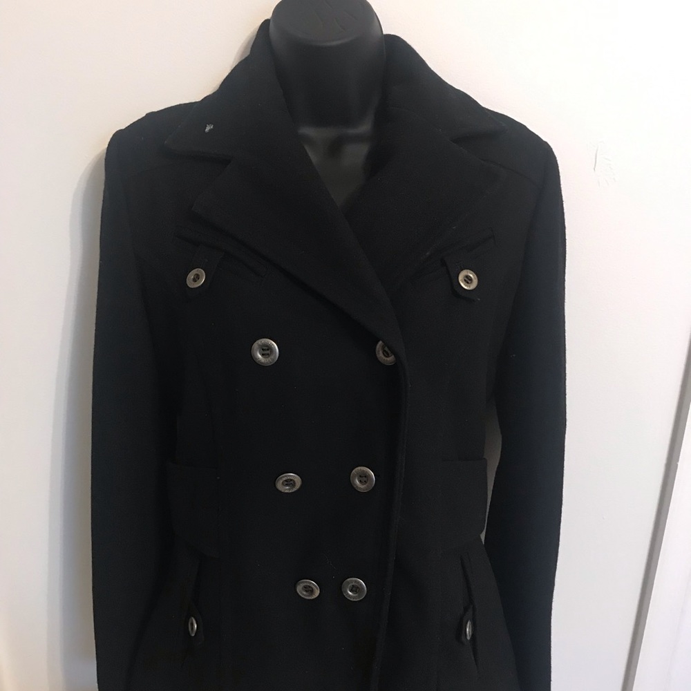 Esprint Double Breasted Wool Pea Coat